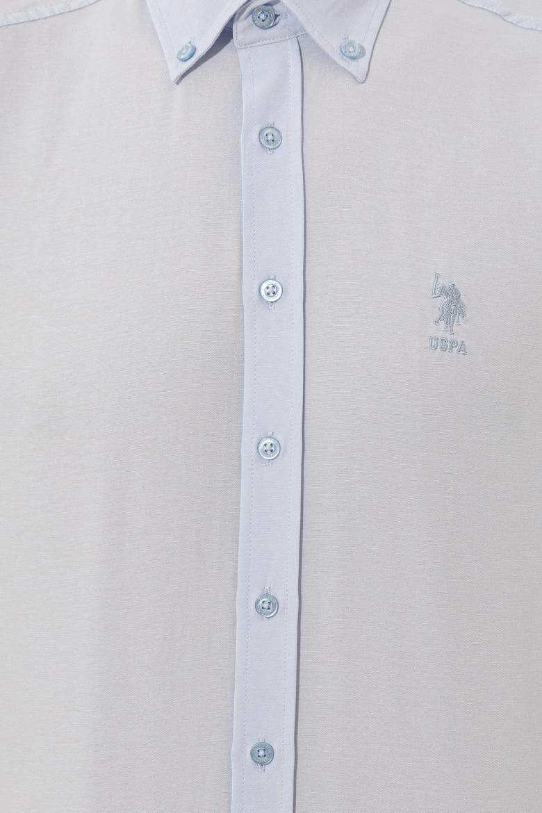 Erkek Açık Mavi Uzun Kollu Basic Gömlek - 50249489006