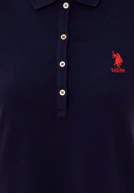 Kadın Lacivert Polo Yaka Örme Elbise - 50246319020