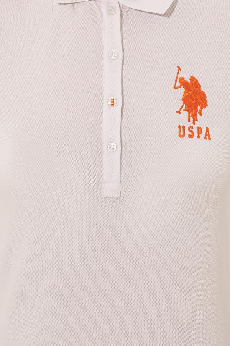 Kadın Beyaz Polo Yaka Basic Tişört - 50248991009