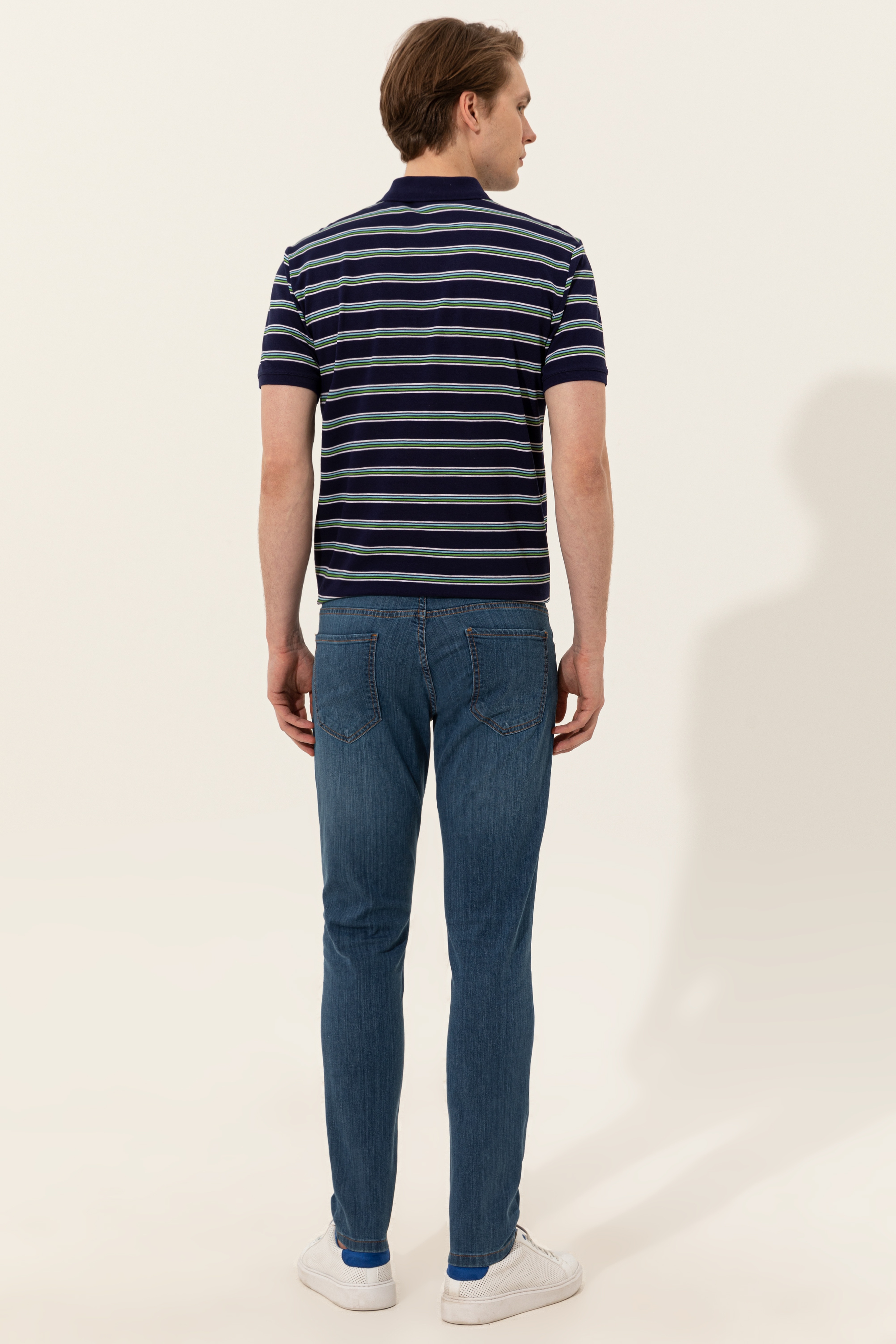 Erkek Mavi Jean Pantolon - Image 4