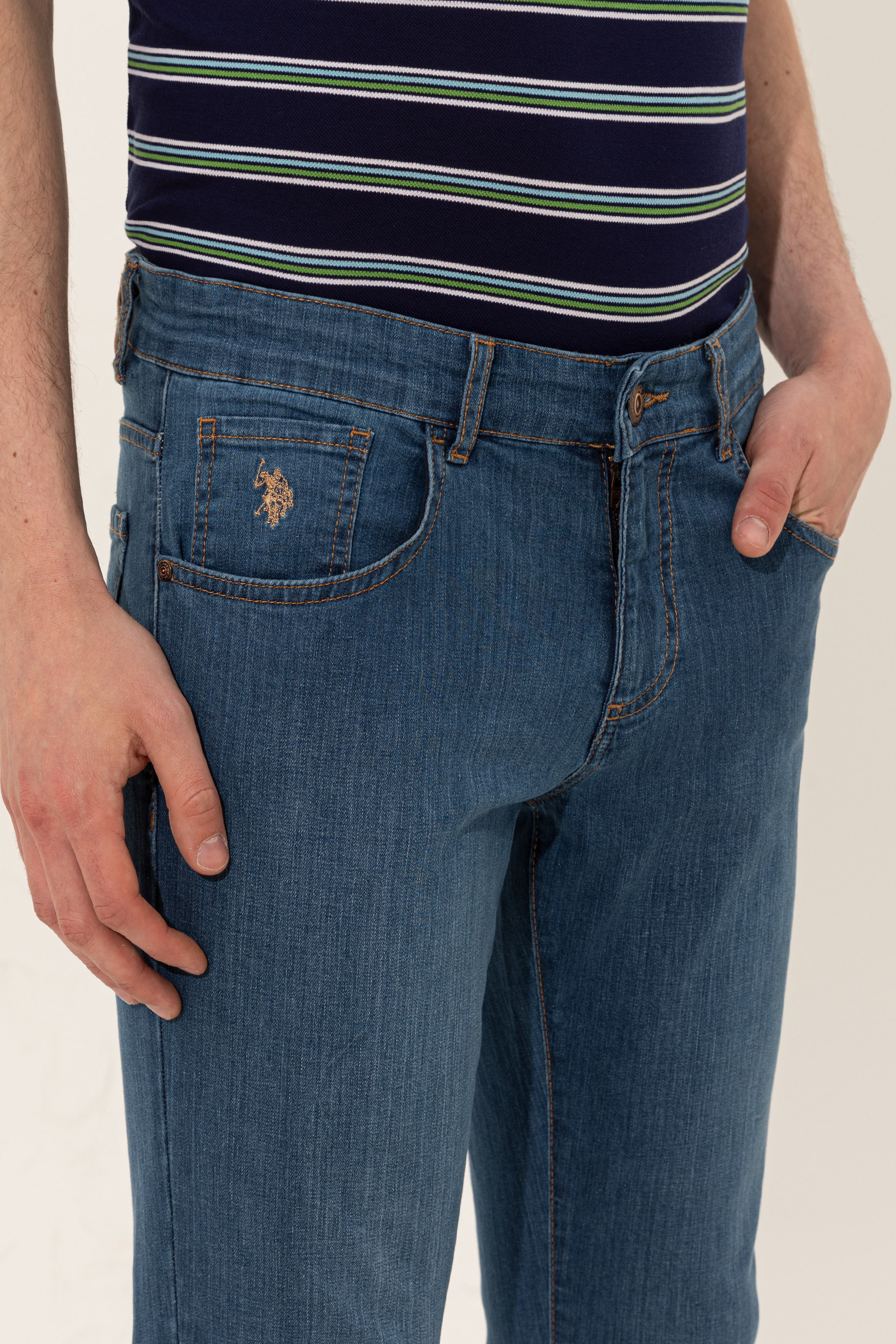 Erkek Mavi Jean Pantolon - Image 7