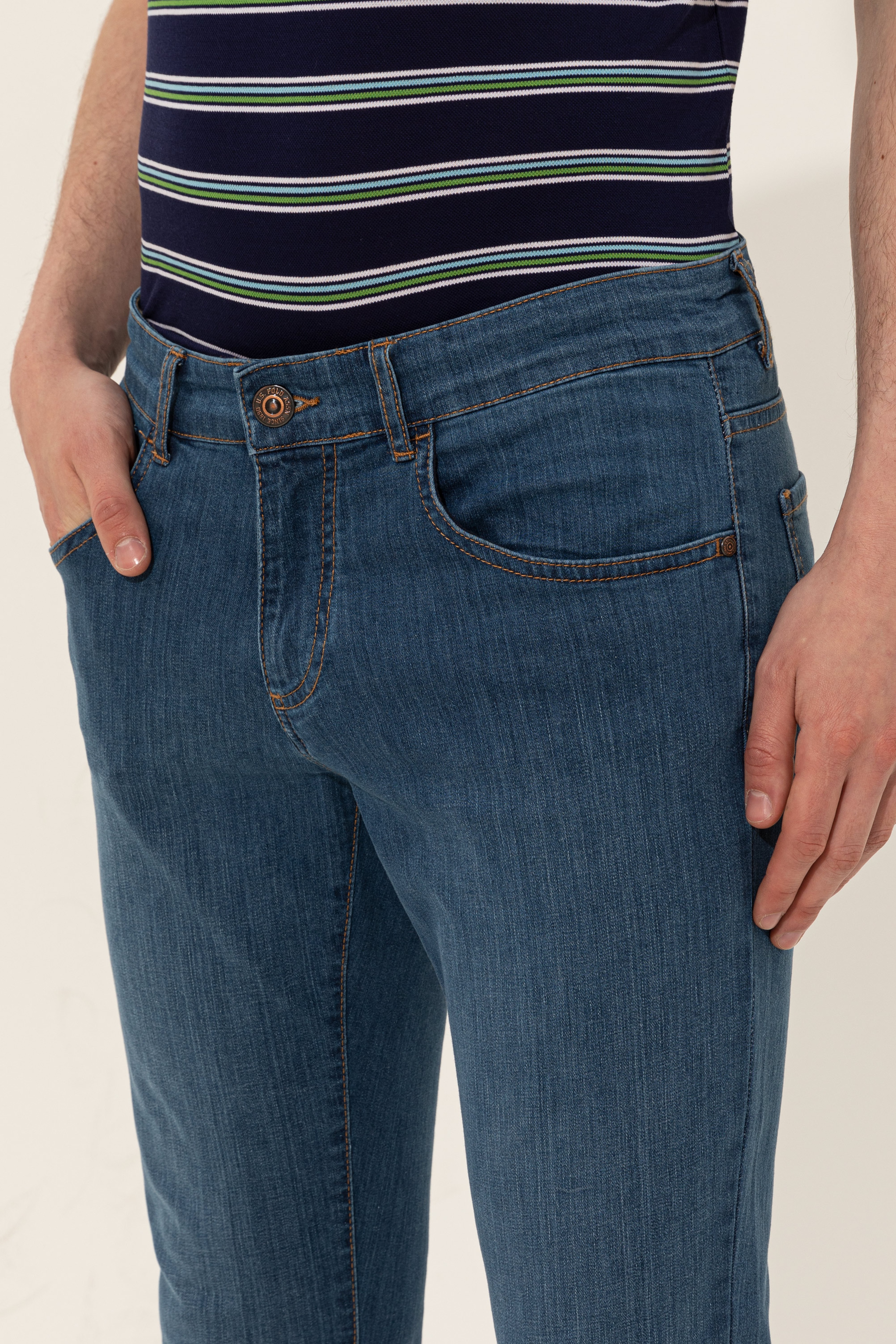 Erkek Mavi Jean Pantolon - Image 5