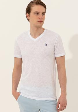 Erkek Beyaz Basic Tişört - 50249151007