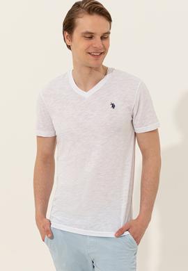 Erkek Beyaz Basic Tişört - 50249151007