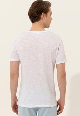 Erkek Beyaz Basic Tişört - 50249151007