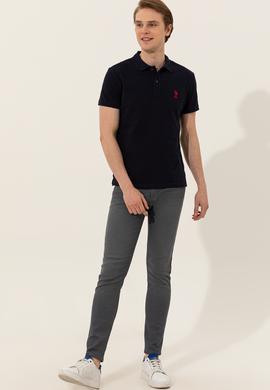 Erkek Koyu Lacivert Basic Tişört - 50249153300