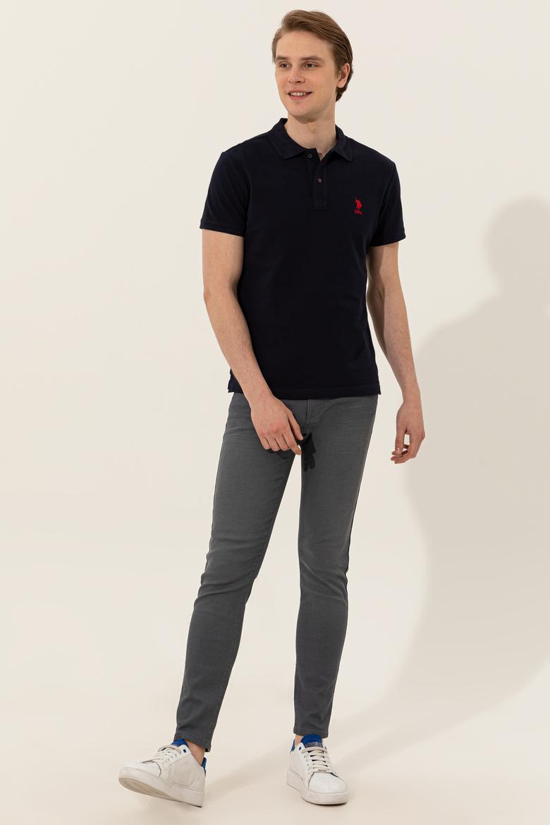 Erkek Koyu Lacivert Basic Tişört - 50249153300