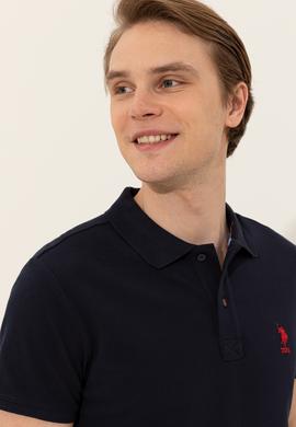 Erkek Koyu Lacivert Basic Tişört - 50249153300