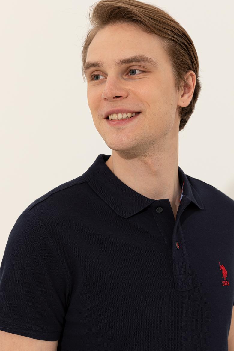 Erkek Koyu Lacivert Basic Tişört - 50249153300