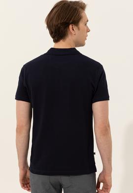Erkek Koyu Lacivert Basic Tişört - 50249153300