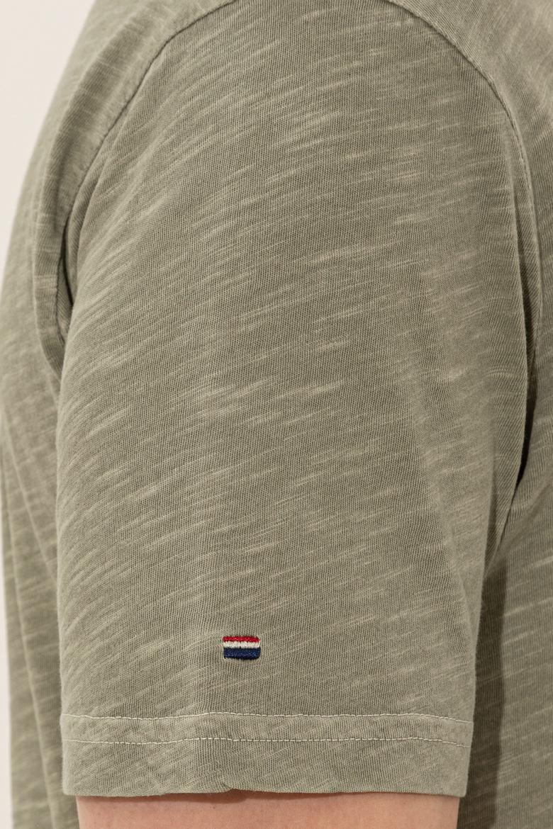 Erkek Koyu Haki Basic Tişört - 50246848098