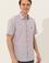 Erkek Lila Kısa Kollu Gömlek