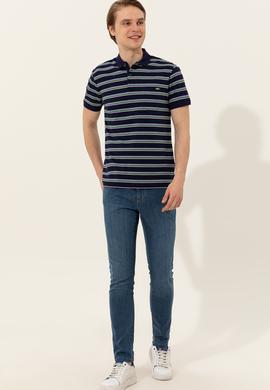 Erkek Lacivert Polo Yaka Tişört - 50249273017