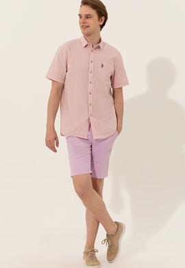 Erkek Pudra Gömlek Kısakol - 50249523053