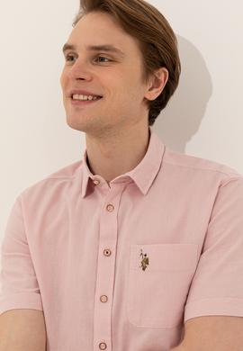 Erkek Pudra Gömlek Kısakol - 50249523053