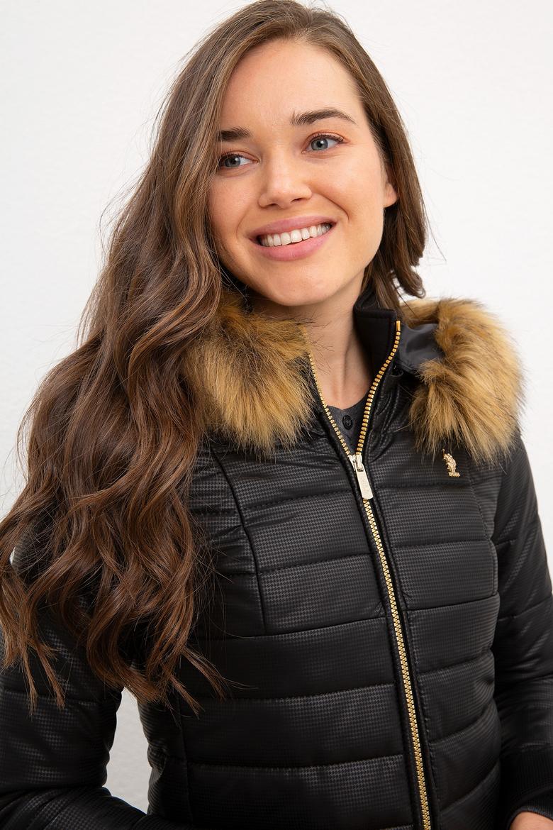 Kadın Siyah Deri Mont Kaban - 50231382001