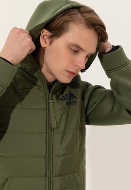 Erkek Haki Örme Hırka - 50236913035