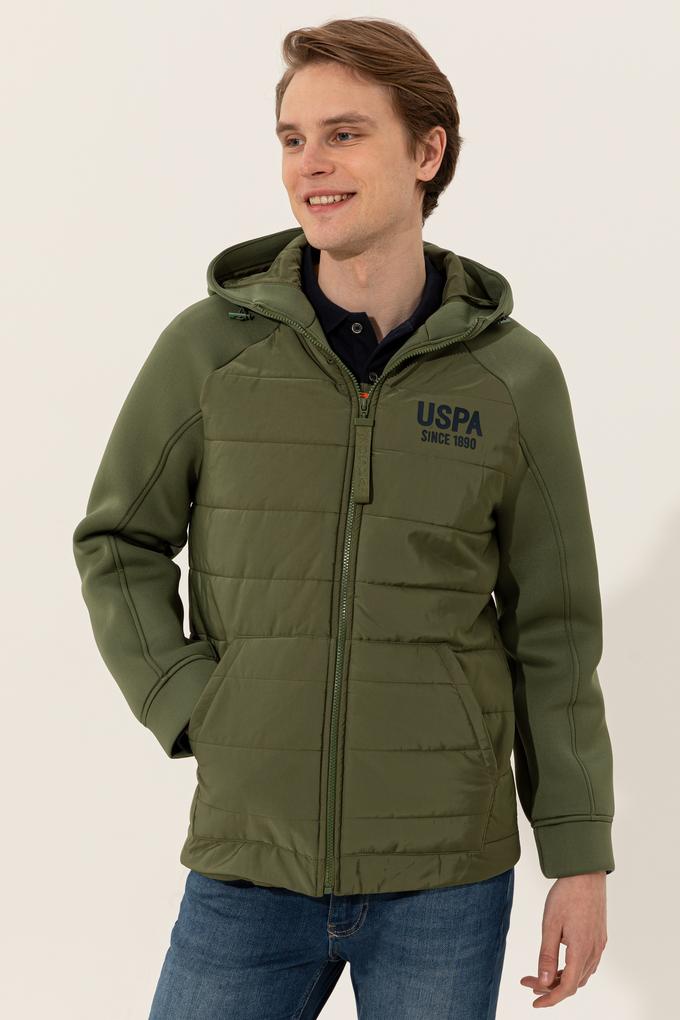 Erkek Haki Örme Hırka