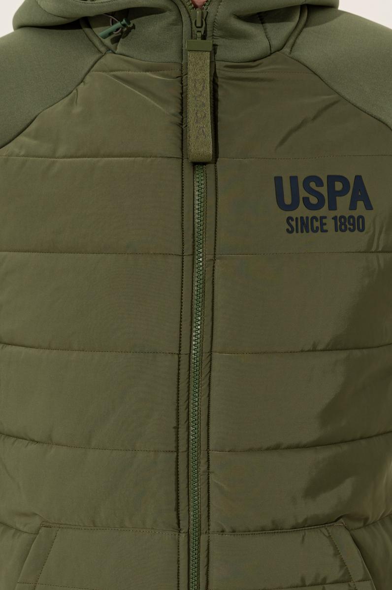 Erkek Haki Örme Hırka