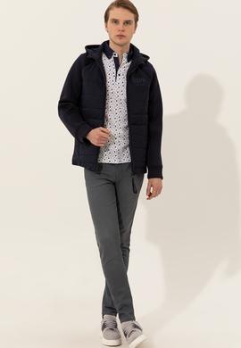 Erkek Lacivert Örme Hırka - 50236913025