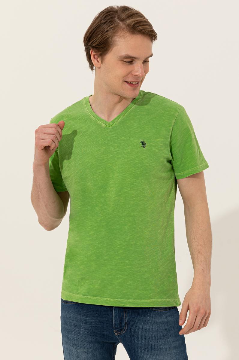 Erkek Yeşil Basic Tişört