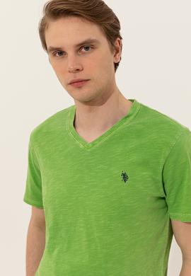 Erkek Yeşil Basic Tişört - 50246848054