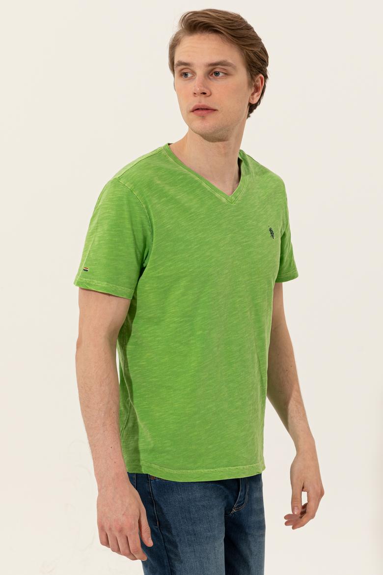Erkek Yeşil Basic Tişört - 50246848054