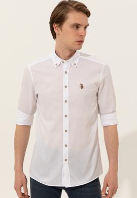 Erkek Beyaz Gömlek Uzunkol Basic - 50246368010