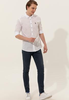 Erkek Beyaz Gömlek Uzunkol Basic - 50246368010