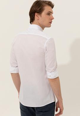 Erkek Beyaz Gömlek Uzunkol Basic - 50246368010