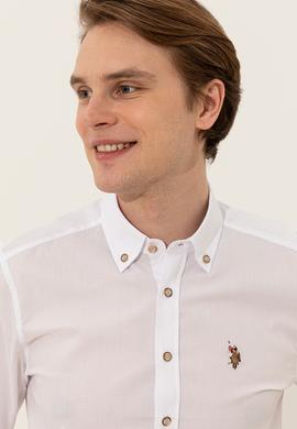 Erkek Beyaz Gömlek Uzunkol Basic - 50246368010