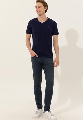 Erkek Lacivert Basic Tişört - 50249151020