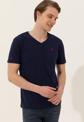 Erkek Lacivert Basic Tişört - 50249151020