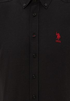 Erkek Siyah Gömlek Uzunkol Basic - 50249489038