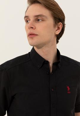 Erkek Siyah Gömlek Uzunkol Basic - 50249489038