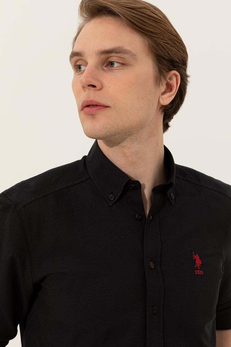 Erkek Siyah Gömlek Uzunkol Basic - 50249489038