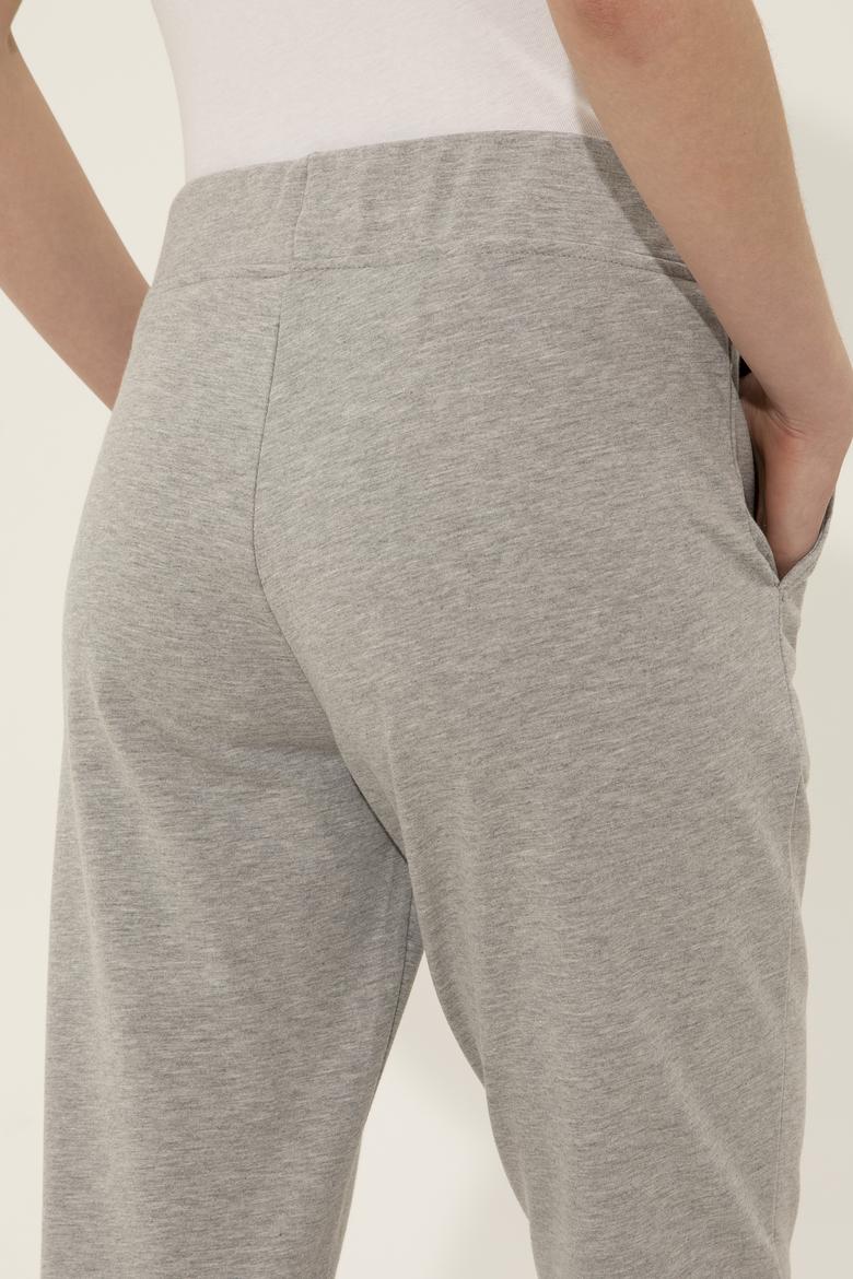 Kadın Gri Melanj Eşofman Altı - 50253136036