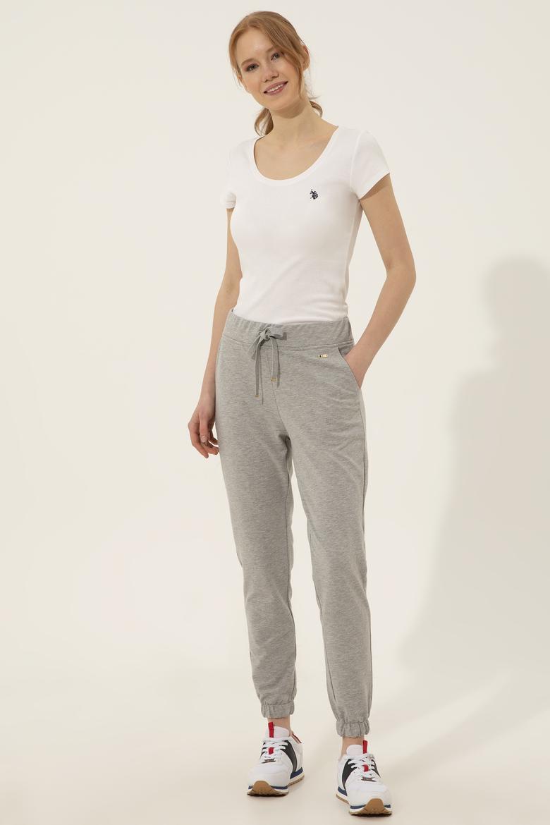 Kadın Gri Melanj Eşofman Altı