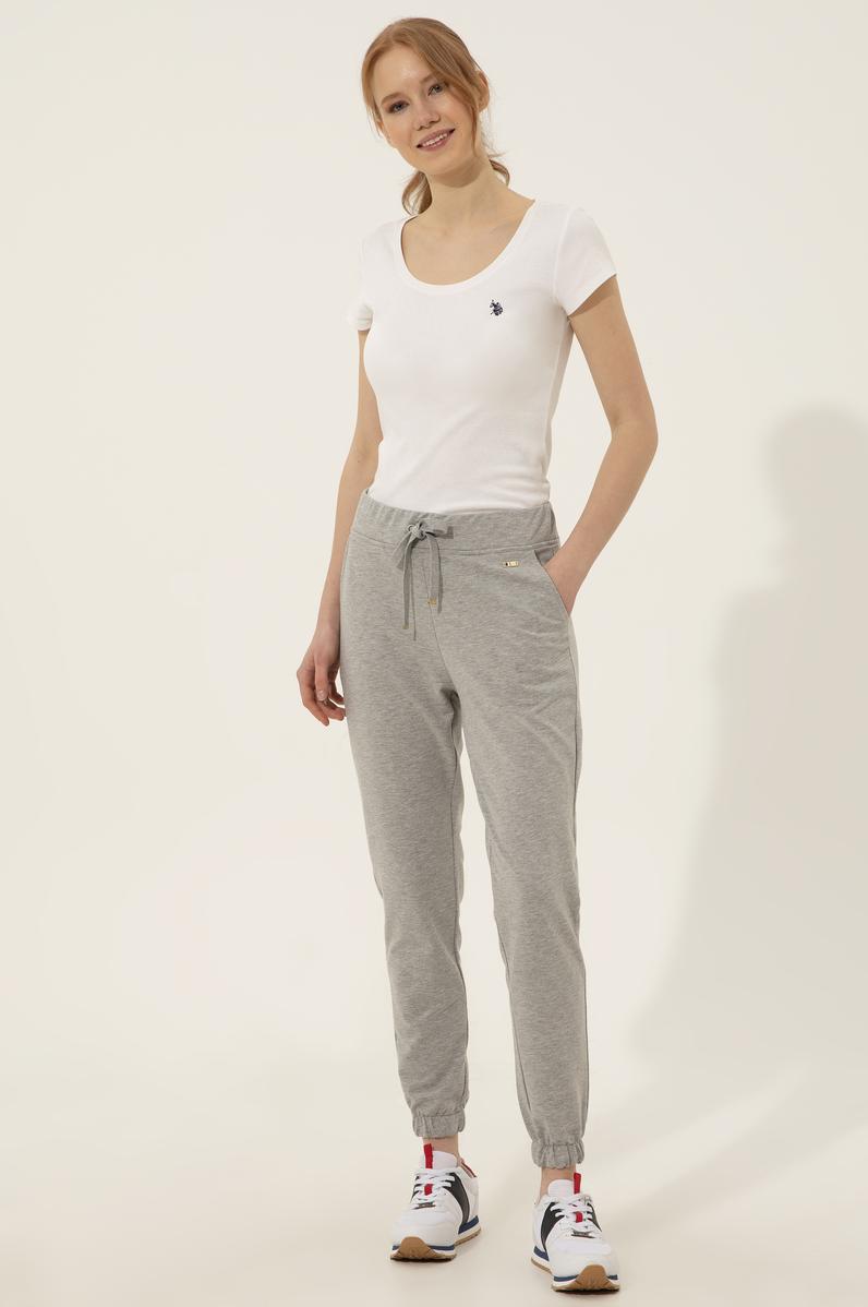 Kadın Gri Melanj Eşofman Altı