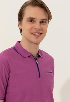 Erkek Menekşe Polo Yaka Tişört - 50248429023