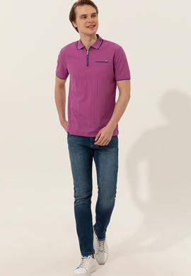 Erkek Menekşe Polo Yaka Tişört - 50248429023