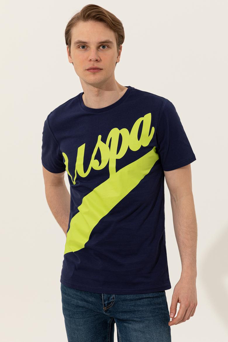 Erkek Lacivert Bisiklet Yaka Tişört