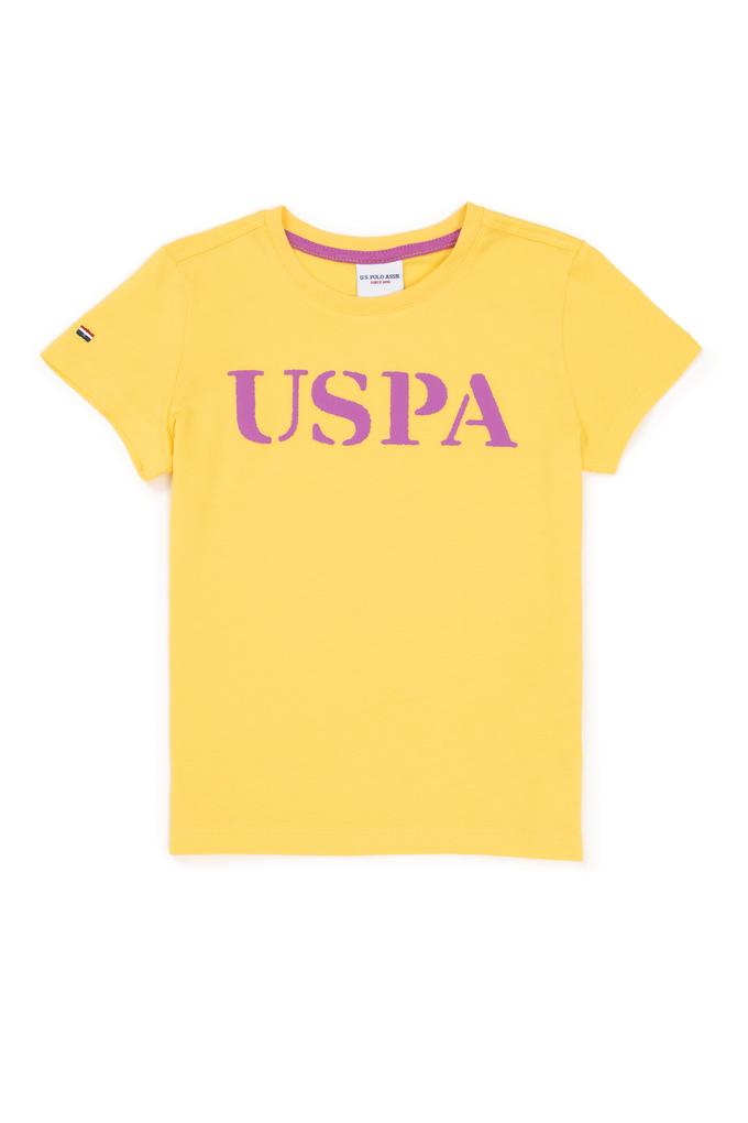 Çocuk Açık Sarı Bisiklet Yaka Tişört