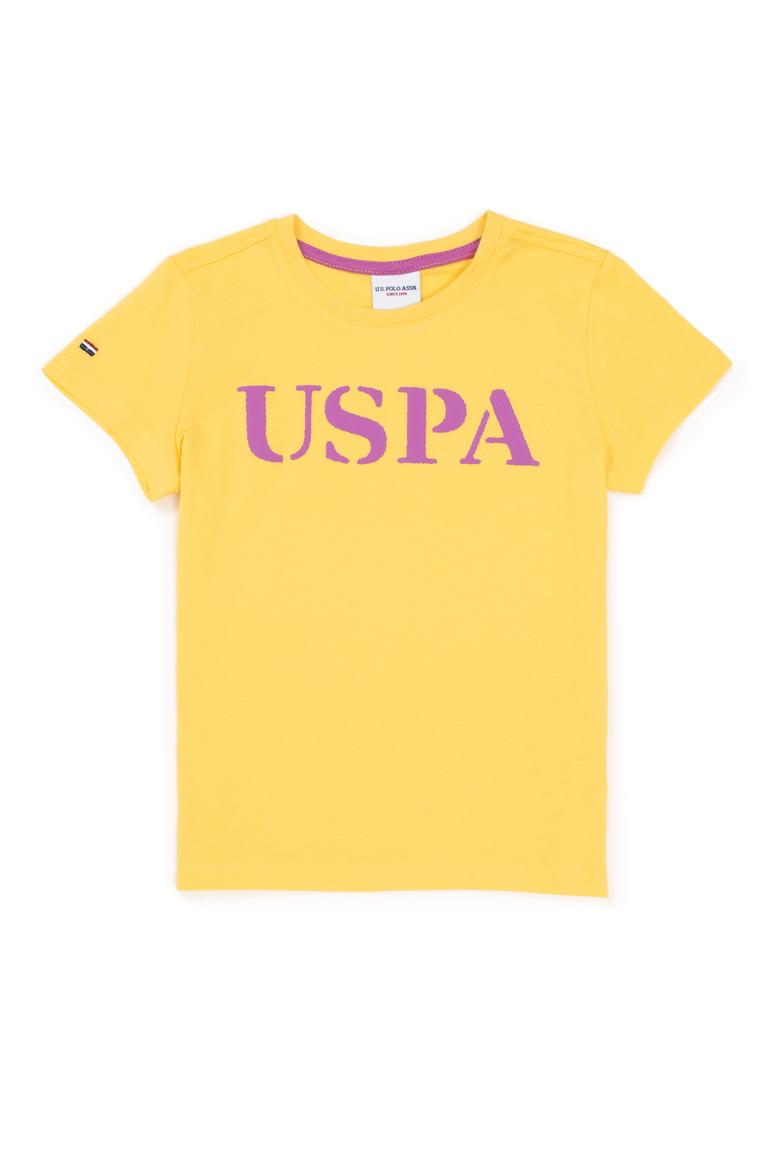 Çocuk Açık Sarı Bisiklet Yaka Tişört