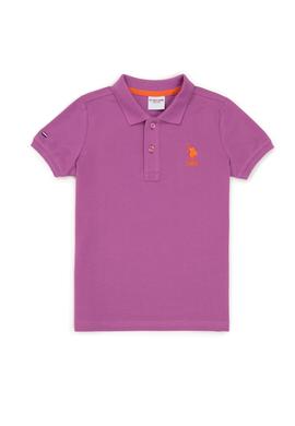 Erkek Çocuk Menekşe Polo Yaka Tişört - 50249283077