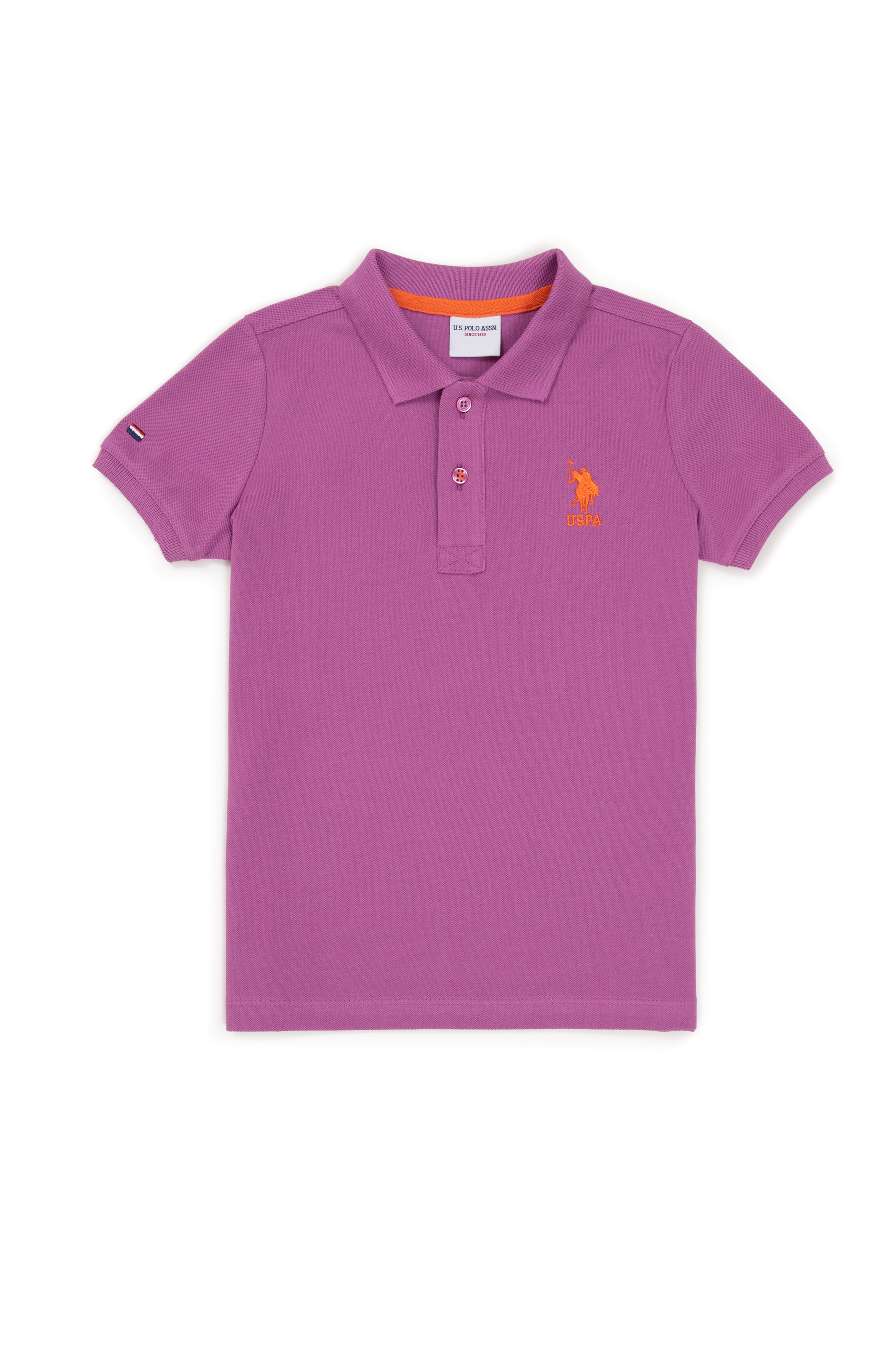 Erkek Çocuk Menekşe Polo Yaka Tişört - Image 1