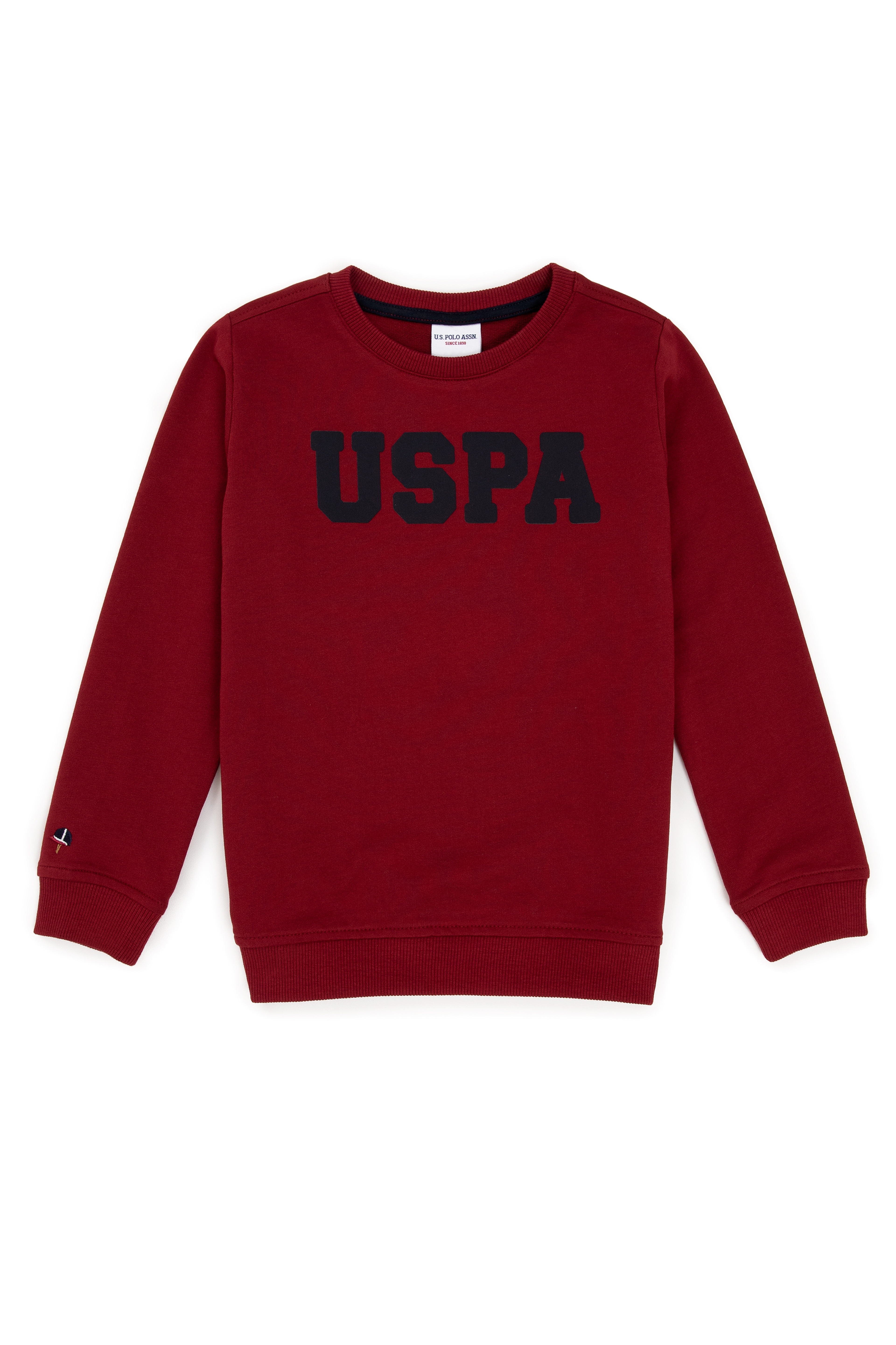 Erkek Çocuk Kırmızı Basic Sweatshirt - Image 1
