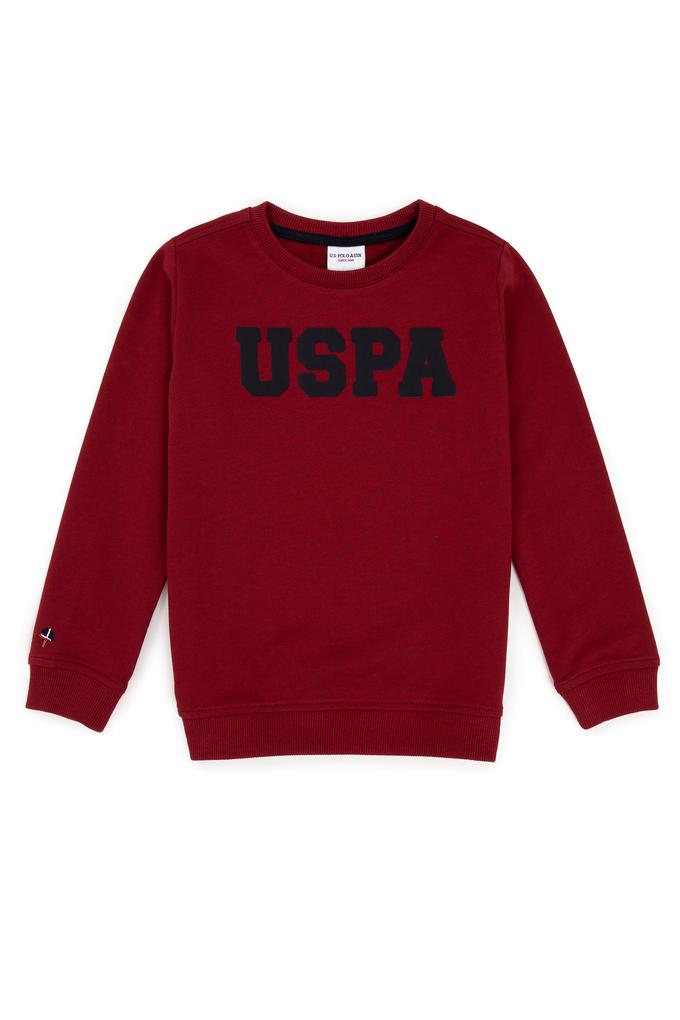Erkek Çocuk Kırmızı Basic Sweatshirt