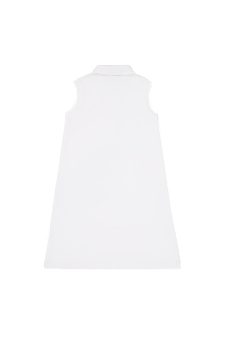 Kız Çocuk Beyaz Kolsuz Örme Elbise - 50246771004