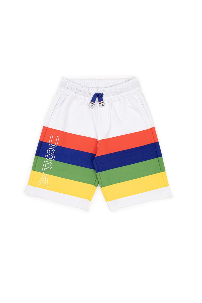 Erkek Çocuk Beyaz Örme Şort